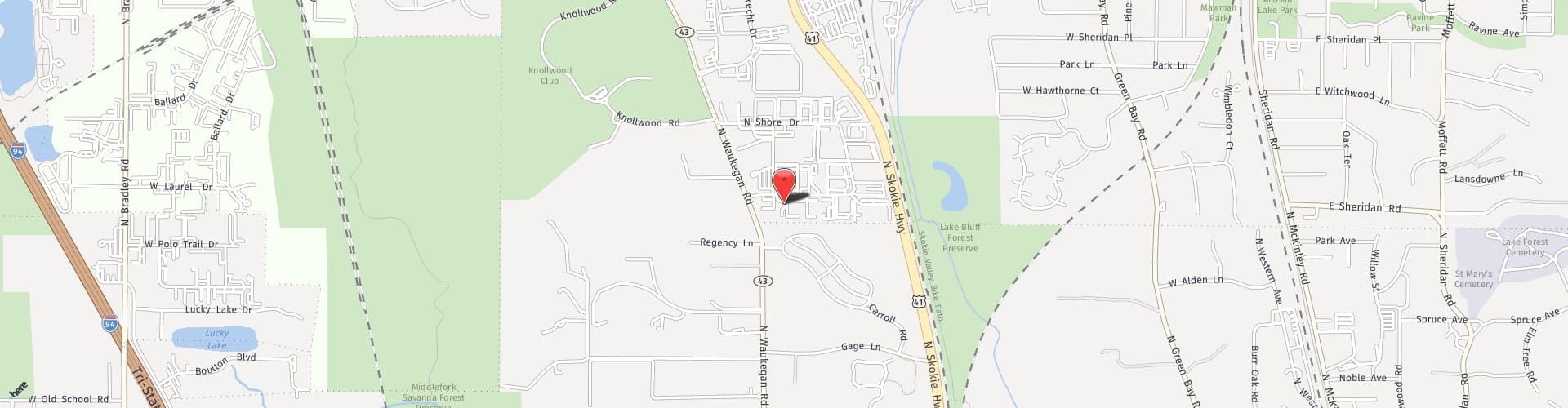 Location Map: 925 Sherwood Dr Lake Bluff, IL 60044