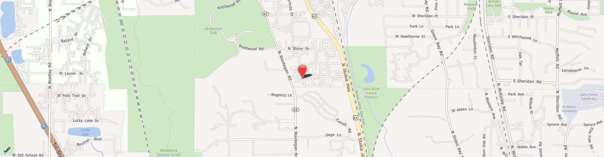 Location Map: 925 Sherwood Dr Lake Bluff, IL 60044