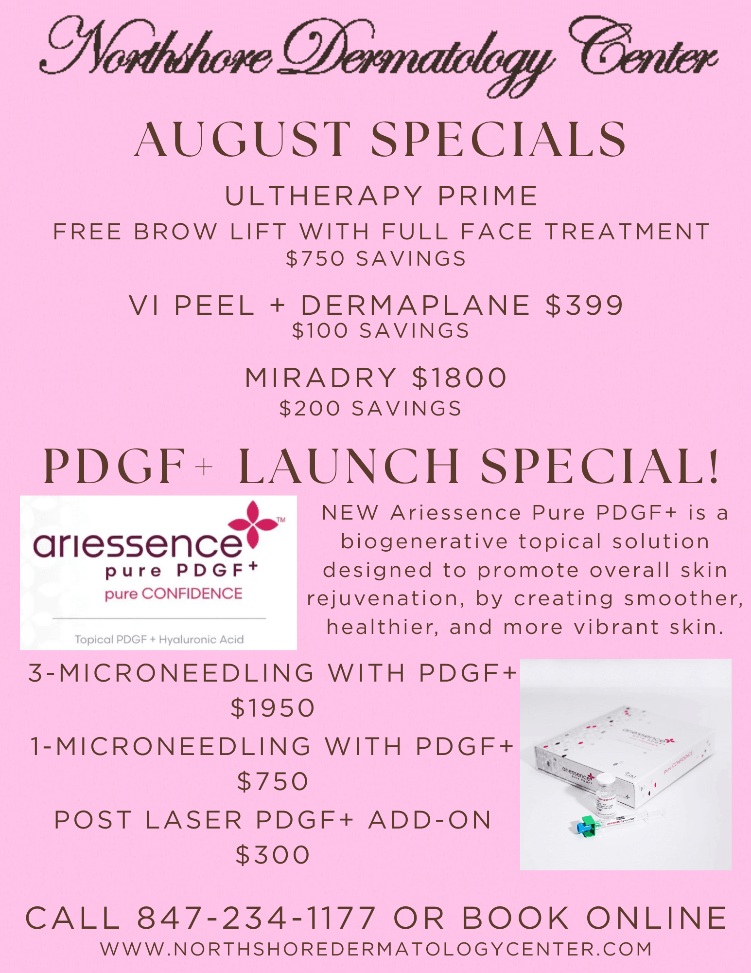 August 2025 specials