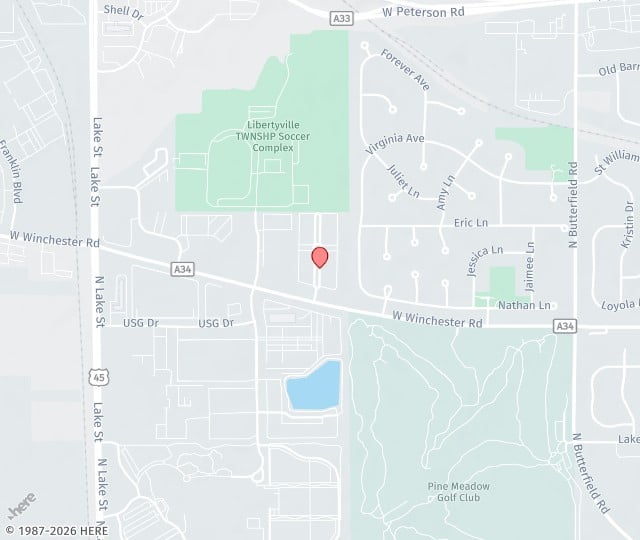 Location Map: 1850 W. Winchester Libertyville, IL 60048